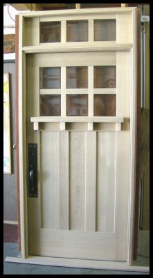 Classic Craftsman 6/3 Entry system with divided transom